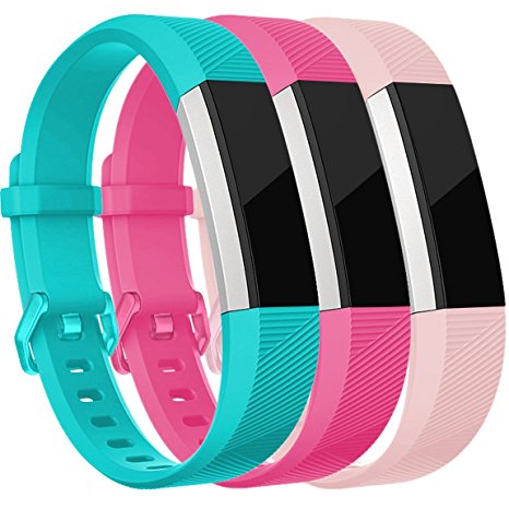 For Fitbit Alta HR and Alta Bands, Maledan Replacement Accessories Wristbands for Fitbit Alta and Alta HR, Large Small 2 Styles