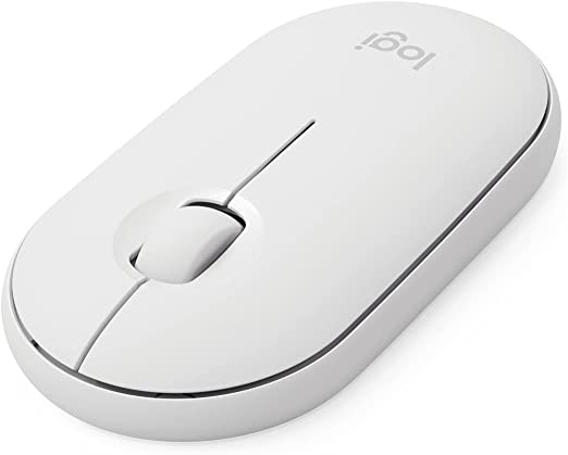 Logitech Pebble i345 Wireless Bluetooth Mouse for iPad - Off White