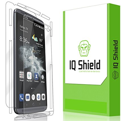 ZTE Axon 7 Screen Protector, IQ Shield LiQuidSkin Full Body Skin   Full Coverage Screen Protector for ZTE Axon 7 HD Clear Anti-Bubble Film - with