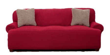 Sofa Cover, Stretchable, Beautiful Look, Great Protector, Highest Quality Slipcover, Le Benton - Burgundy