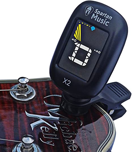 Clip on Colour Electric Chromatic Tuner - For Guitar/Bass/Violin (Colour)
