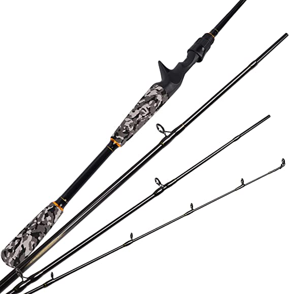 Fiblink 4 Pieces Travel Rod Spinning & Casting Fishing Rod 24 Ton Carbon Fiber Portable Rod