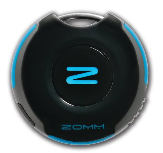 ZOMM Wireless Leash Bluetooth Speakerphone and Personal Safety Device for Mobile Phones Black