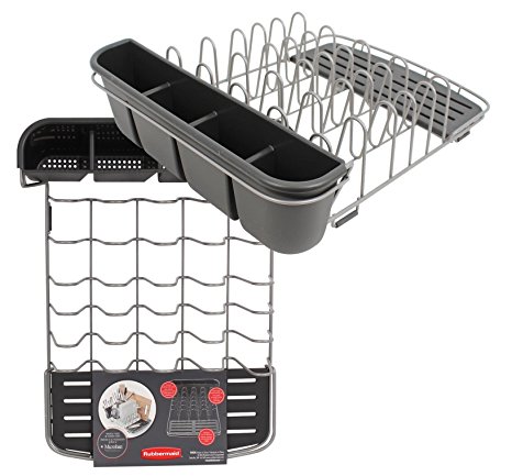 Deluxe Dish Drainer in Grey