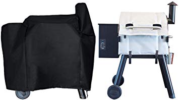 BBQ Butler Grill Insulation Blanket and Pellet Grill Cover Duo - Grill Accessories - Smoker Cover - Pellet Grill Accessories - Compatible with Traeger Pro 575, Traeger 22 Series and Lil' Tex
