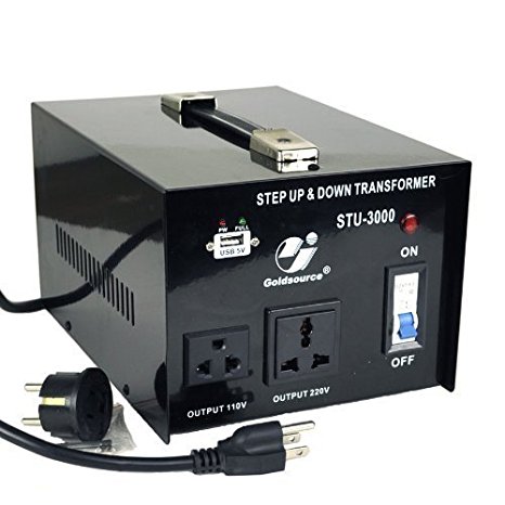 Goldsource STU-3000 Step Up/Down Voltage Transformer Converter - AC 110/220 V - 3000 Watt