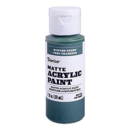 Darice DPCS166-63 Matte Hunter Green, 2 Ounces Acrylic Paint,