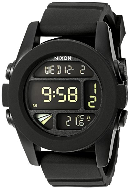 Nixon Men's A197-195 Silicone with Grey Dial Watch