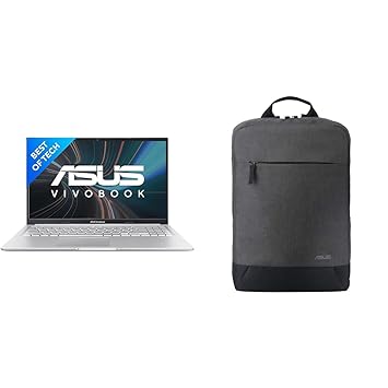 ASUS Vivobook 15, IntelCore i7-12650H 12th Gen, 15.6" (39.62 cm) FHD, (16 GB RAM/512GB SSD), X1502ZA-EJ742WS BP1504 Laptop Bag (Grey)