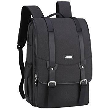 Laptop Backpack, Business Anti-Theft Rucksack 14-15.6 inch, Waterproof Slim College Office Travel Bag for Men and Women-Black