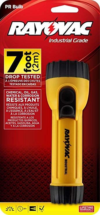 Rayovac IN2 Industrial Flashlight with Ring Hanger (Yellow)