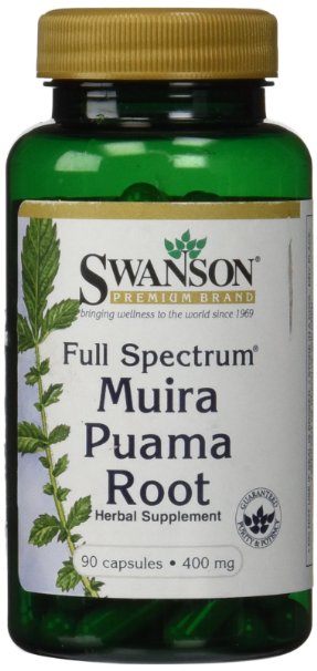 Swanson Full-Spectrum Muira Puama Root 400 mg 90 Caps