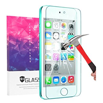 iPod Touch Screen Protector, VPR 0.2mm Ultra Thin 9H Hardness 2.5D High Definition Premium Tempered Glass with [Highly Responsive] [No-Bubble] for for Apple iPod Touch 6th, 5th Generation (1pack)