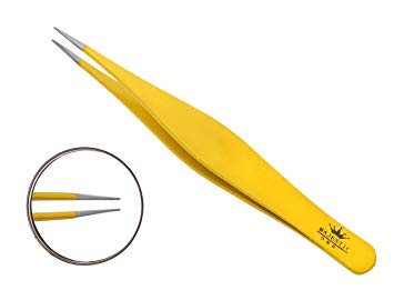 Precision Tweezers for Ingrown Hair, Pointed, Eyebrow Hair, Facial Hairs - Pointy - Great for Splinters and Glass Removal