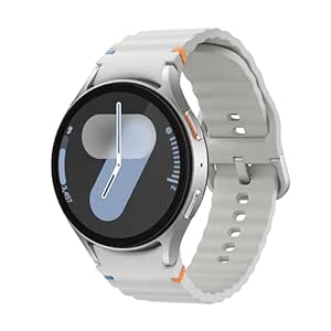 Samsung Galaxy Watch 7 (44mm, Silver, BT) with 3nm Processor | Dual GPS | Sapphire Glass & Armour Aluminum | 5ATM & IP68 | HR, SpO2, BP & ECG Monitor