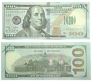 AL'IVER Prop Money Copy Money $10000 Fake Money Play Money Realistic Double Sided Money Stack 100 $100 Bills Full Print