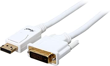 Rosewill 10-Feet 28AWG DisplayPort to DVI Cable, White (RCDC-14007)