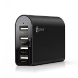 iClever BoostCube 40W 8A 4-Port USB Rapid Desktop Charger with SmartID Technology Black