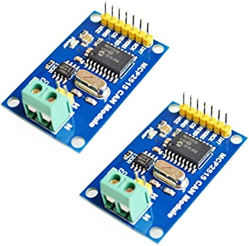 HiLetgo 2pcs MCP2515 CAN Bus Module TJA1050 Receiver SPI Module for Arduino AVR