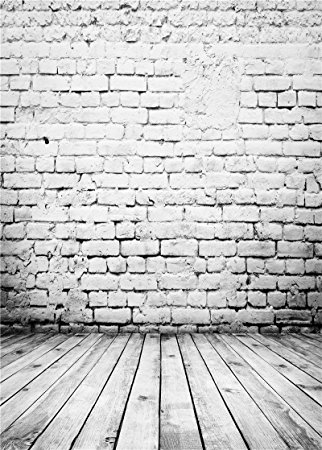 Daniu Wooden Floor Photography Backdrops Children Brick Walls Baby Background Vinyl 5x7FT 150cm X 210cm Daniu-JP060