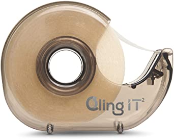 Cling IT² Double Sided Clothing Tape and Body Tape for Securing Fabric and Dresses - Transparent for All Skin Tones - 540 Inches - Medical Grade, Hypoallergenic, Made in The USA