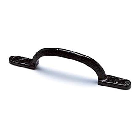 Merriway® BH00060 Hotbed D Handle, 150 mm (6 inch) - Black Japanned, Pack of 2