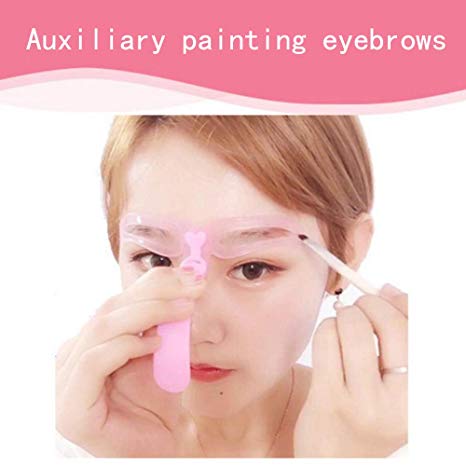 8 pcs Eyebrow Stencils Reusable Eyebrow Drawing Guide Card Brow Shaping Template DIY Makeup Tools