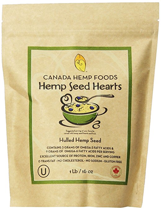 Canada Hemp Foods, Natural Hemp Seed Hearts, 16 ounce pouch
