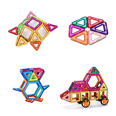 Magnetic Construction Toys Building Blocks Educational Toys, Construction Building Tiles for Toddlers - 66PCS