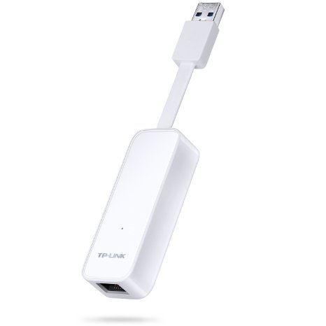 TP-LINK TL-UE300 USB 3.0 to RJ45 Gigabit Ethernet Network Adapter Supporting 10/100/1000 Mbps Ethernet, Plug and Play