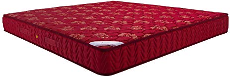 Amazon Brand - Solimo 6-inch King Spring Mattress (Maroon, 78x72x6 Inches)