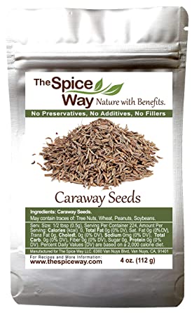 The Spice Way Caraway Seed - Whole | 4 oz | key ingredient in harissa, great for rye bread, pickles, sauces and spice blends.