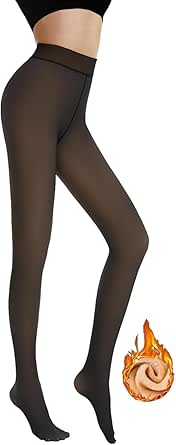 BTkviseQat Thermostrumpfhosen für damen,Strumpfhosen Damen Winter,Gefütterte Strumpfhose,Gefälschte Durchscheinend Plüschstrümpfe Pantyhose Wärmende Fleece Strumpfhose
