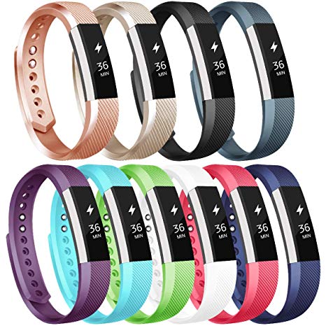 Vancle Sport Bands Replacement for Fitbit Alta and Fitbit Alta HR, 10 Pack