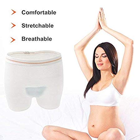 MEILYLA Postpartum Underwear for Women High Waist Mesh Disposable Delivery Panty Seamless Maternity Panties C-Section Recovery 5PCS L/XL