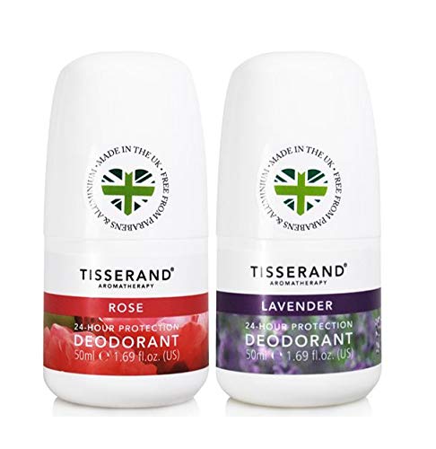 Tisserand Aromatherapy Deodorant Duo Rose And Lavender 2 x 1.69 Fl Oz