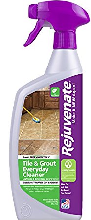 Rejuvenate Non-Toxic Bio-Enzymatic Safe and Scrub Free Tile and Grout Cleaner Lightens and Brightens Every Time – 24 oz.