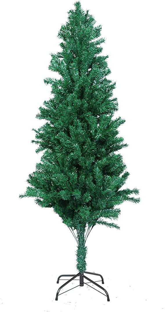 Mbuynow Green Christmas Tree 1000 Artificial Metal Bracket Assembly, DIY Design Home Decor Operated Decoration for Indoor Outdoor Traditional Christmas Home Party Wedding Gift (2.1M/7ft)