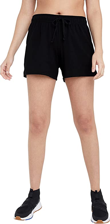 Champion Women's Jersey, Lightweight Gym Shorts, Iconic 'C' Logo, 5" Inseam