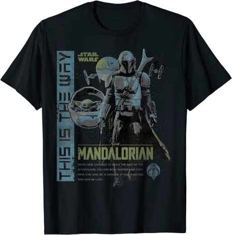 Star Wars The Mandalorian This Is The Way Collage T-Shirt