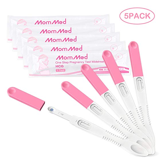 Pregnancy Test Sticks, 5 Pcs HCG Ultra Early Home Pregnancy Midstream Test -Accurately Detect Early Pregnancy-High Sensitivity Result for Women Home Testing