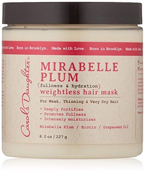 Carol's Daughter Mirabelle Plum Weightless Hair Mask, 8 oz (Packaging May Vary)