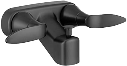 Dura Faucet DF-SA110LH-MB RV Tub & Shower Faucet Valve Diverter with Winged Levers (Matte Black)
