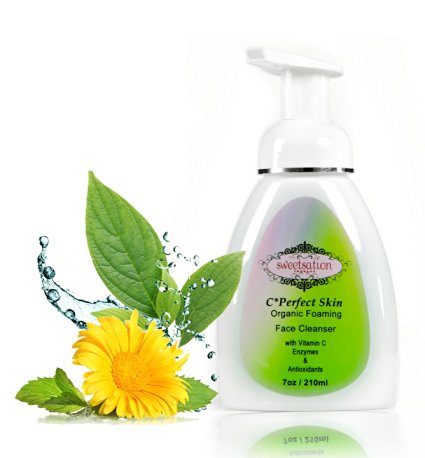 Organic C*Perfect Skin Foaming Face Cleanser with Vitamin C, 7oz. Gentle for all skin types, even sensitive skin.
