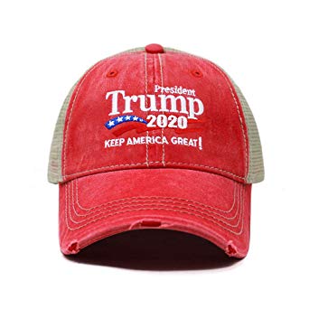ChoKoLids Trump 2020 Keep America Great Campaign Embroidered USA Hat | Baseball Bucket Trucker Cap Black