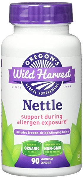 Oregon's Wild Harvest Nettle (Freeze Dried) Organic Supplement, 90 Count (Pack of 2)