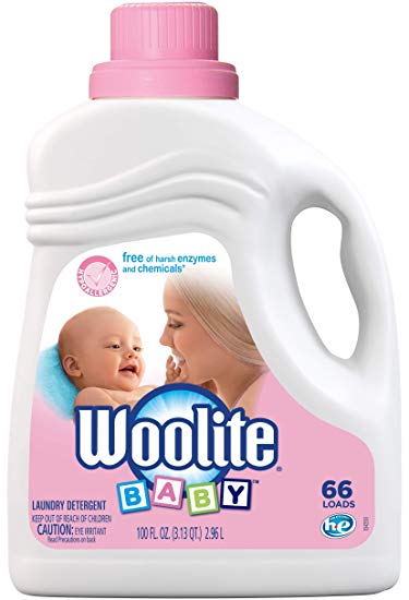 Woolite Baby Laundry Detergent, 66 Loads, Hypoallergenic Liquid Detergent, HE & Standard, Hand Wash