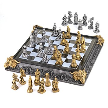 Koehler 35301 17 inch Medieval Knights Chess Game Set