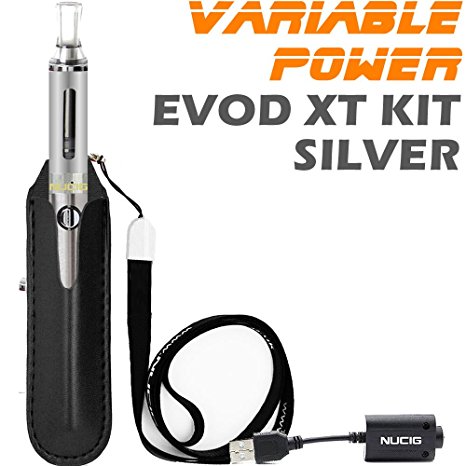 NUCIG  NEW FOR 2016   SILVER EVOD XT Express Kit | E Cigarette | Without E Liquid | Clearomiser | Battery | Electronic Cigarette | Electric Cigarette | Nicotine Free | Tobacco Free