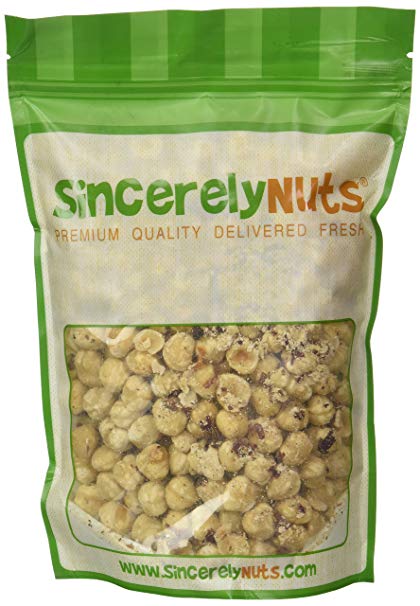 Sincerely Nuts - Blanched Hazelnuts (Filberts) Raw No Shell (1lb bag) | No Need to Peel | Deliciously Sweet Nutty Taste | Kosher & Gluten Free Source of Plant Protein, Healthy Fats & Fiber